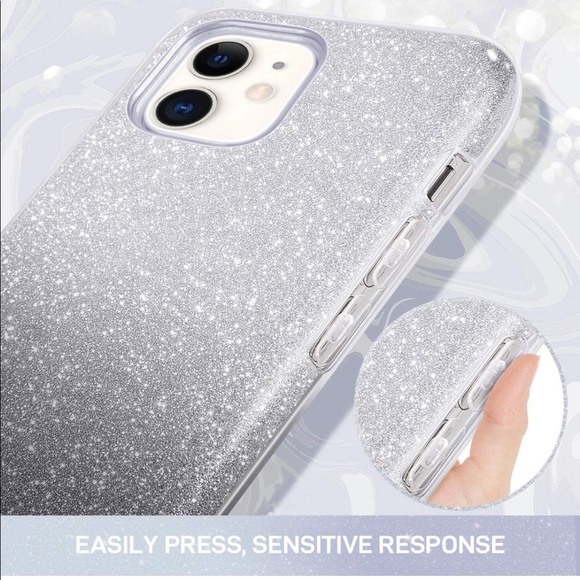 NWT iPhone 11 Bling Glitter Protective Case 6.1” Black Gradient - Picture 5 of 8